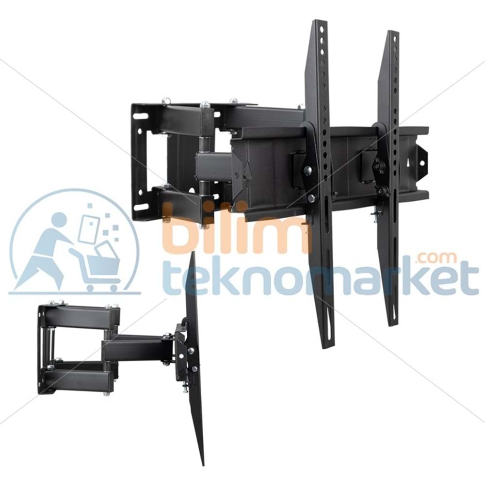 HAREKETLİ TV DUVAR ASKI APARATI 39''/65'' 99 İLE 165 EKRAN ARASI TÜM LCD-LED TV LER İÇİN ÇİFT KOLLU KİLİTLİ MODEL 24478