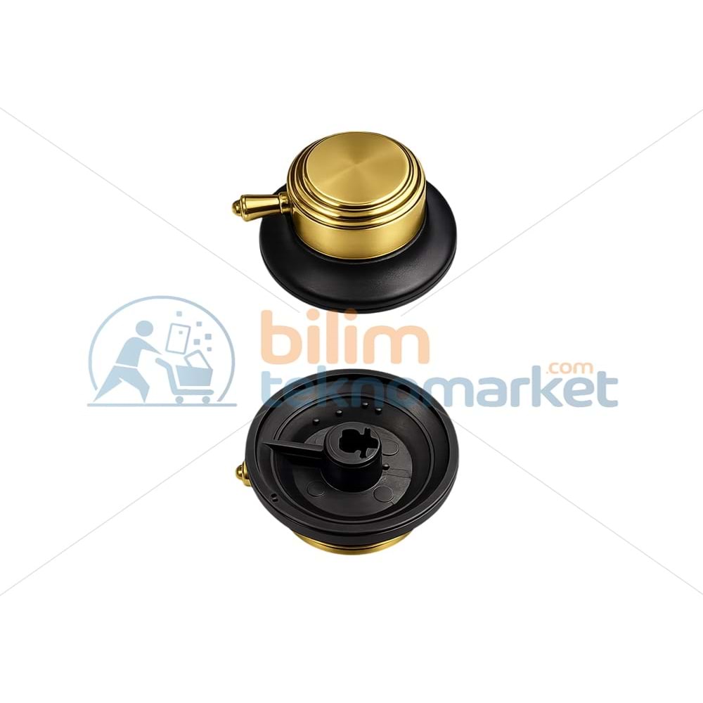 KUMTEL OCAK İÇİN RUSTİK DÜĞME (GOLD-SİYAH) 2A000D0200 ORİJİNAL