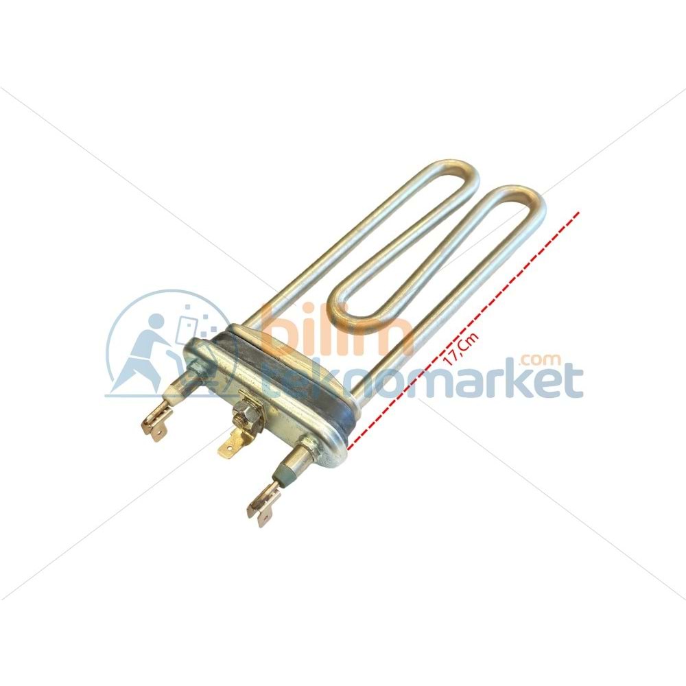 ÇAMAŞIR MAKİNESİ İÇİN (DELİKSİZ) TERMİKLİ ISITICI REZİSTANS 220V 1900W