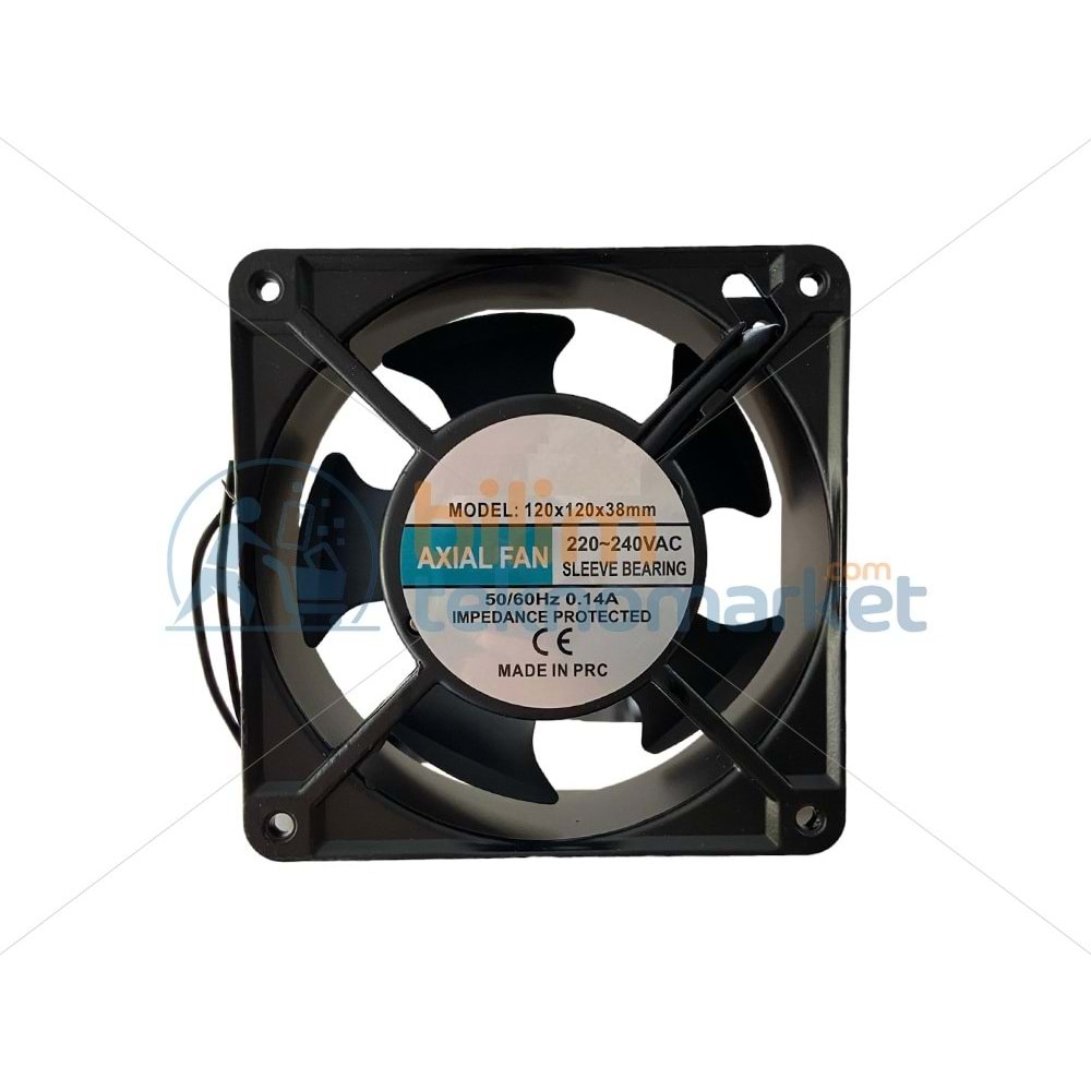 KARE FAN MOTORU 120x120x38 220V