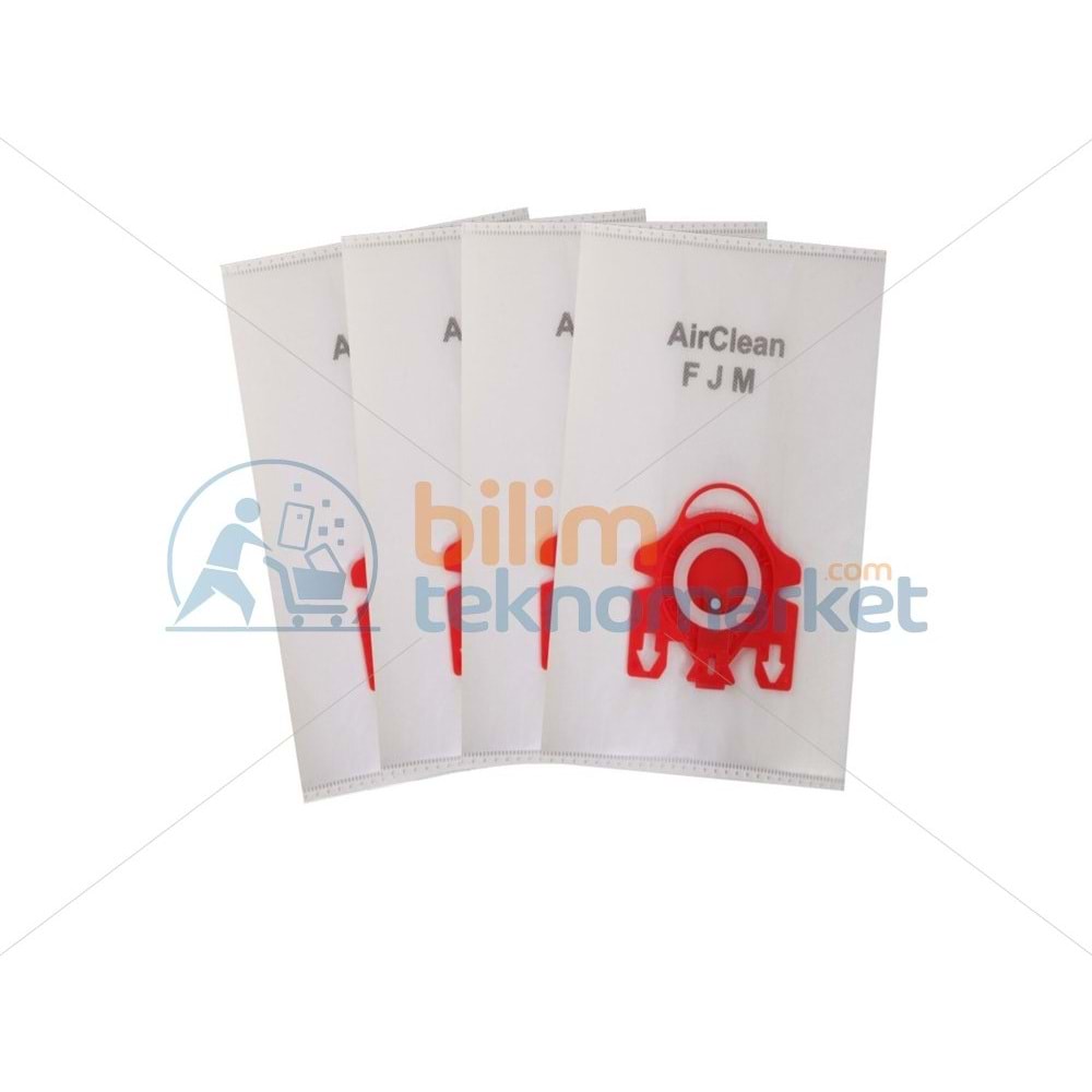 MİELE FJM SÜPÜRGE SENTETİK ELYAF TOZ TORBASI 5,LÜ PAKET KIRMIZI