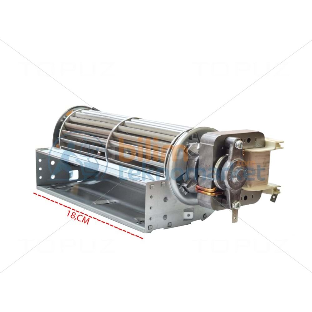 RADYAN FAN MOTORU 18 CM 680-180 BAKIR SARGI 220V 50/60 HZ