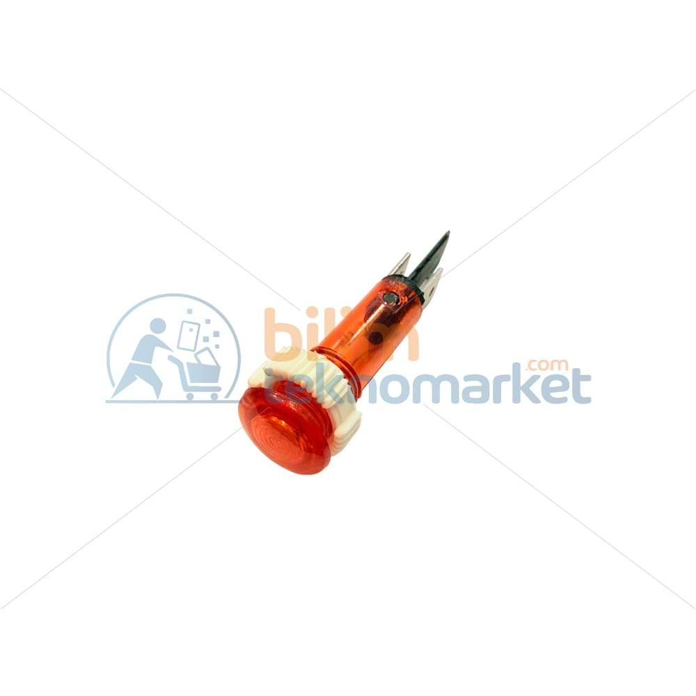 SİNYAL LAMBASI GEÇMELİ SOKETLİ 10 MM-KIRMIZI