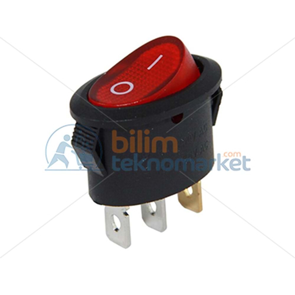 TOST MAKİNESİ İÇİN OVAL IŞIKLI ON/OFF AÇMA KAPAMA ANAHTARI 220V