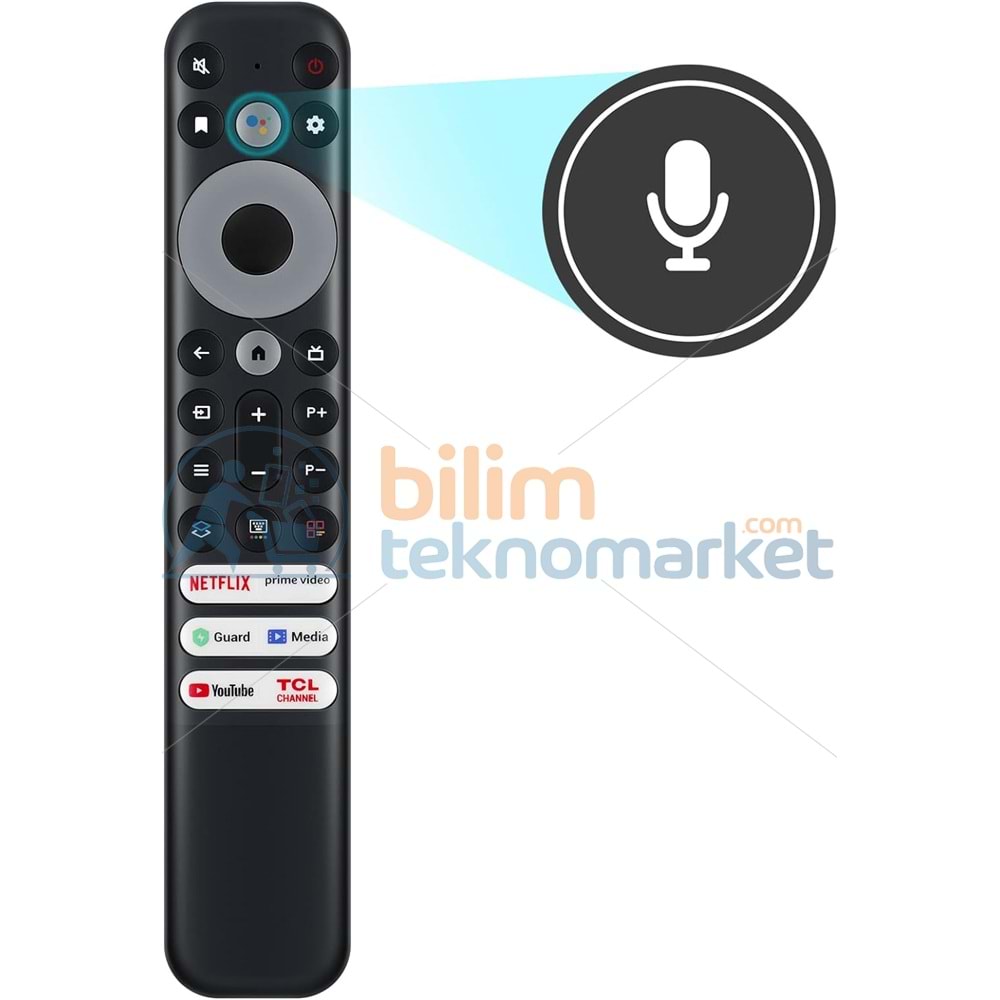 TCL RC902V RMR1 -21BN NETFLIX-PRIME VIDEO-GUARD-MEDIA-YOUTUBE TUŞLU SES KOMUTLU LCD LED TV KUMANDASI 6143