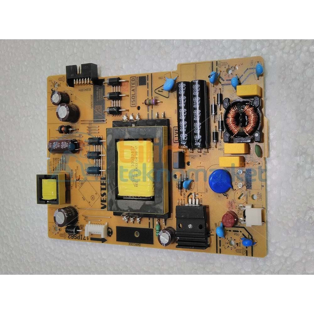TOSHIBA LED TV BESLEME KARTI 17IPS62R4_43DLB_380MA_BTB 23399644 ORJİNAL