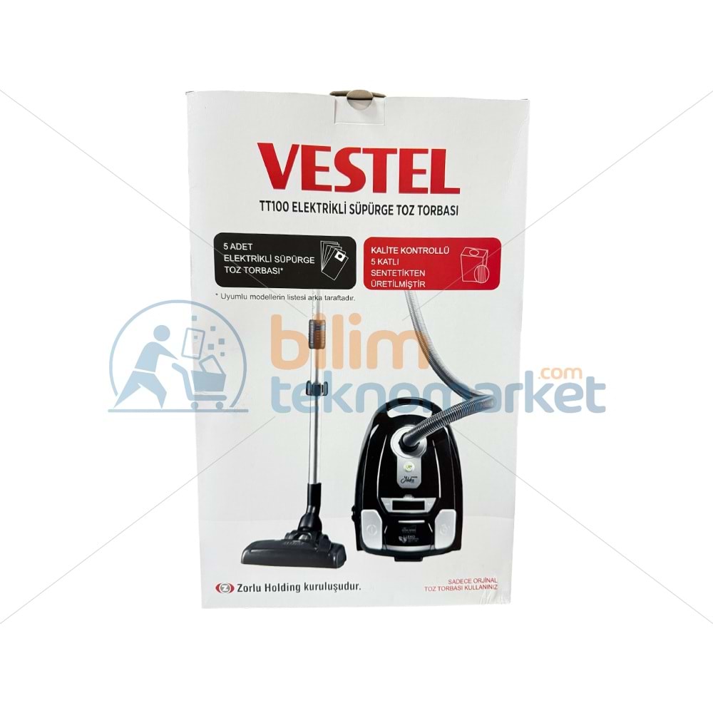 VESTEL TT1000 SÜPÜRGE TOZ TORBASI KUTULU 5,Lİ PAKET ORİJİNAL