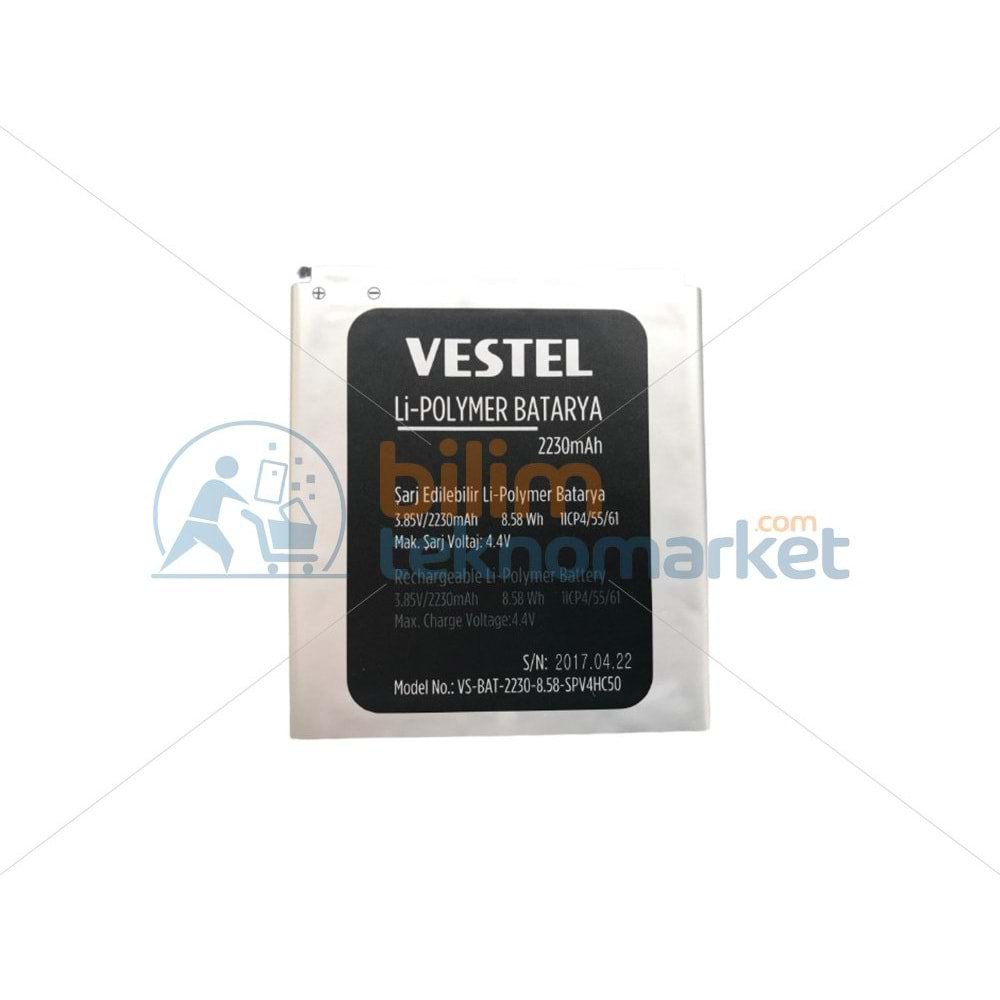 VESTEL VENUS V3 5000 BATARYA 3.85V/2230 mAh 30095404 ORİJİNAL