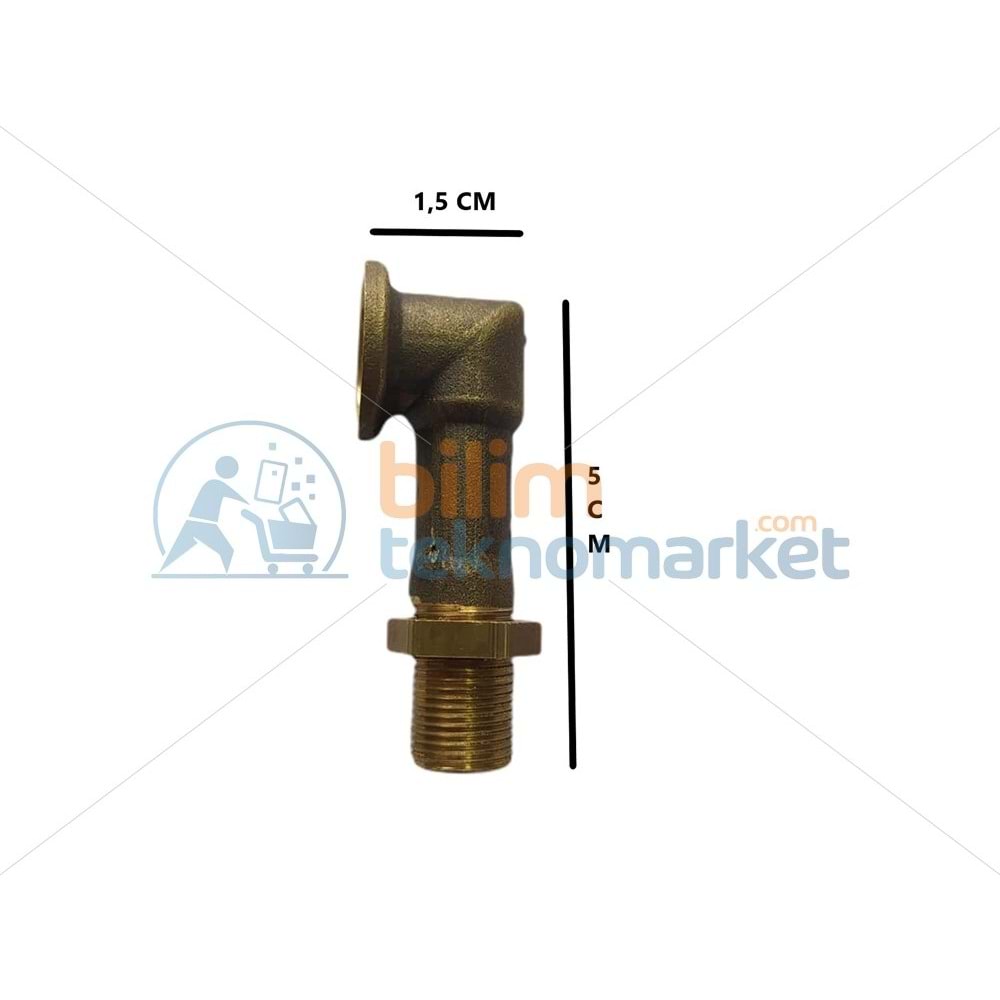 SEMAVER ÇAY KAZANI MUSLUK BAĞLANTI DİRSEĞİ_KISA BOYUN_CR921181