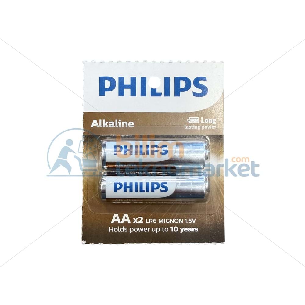 PHILIPS ALKALİNE AA (KALIN) KALEM PİL 2’Lİ PAKET