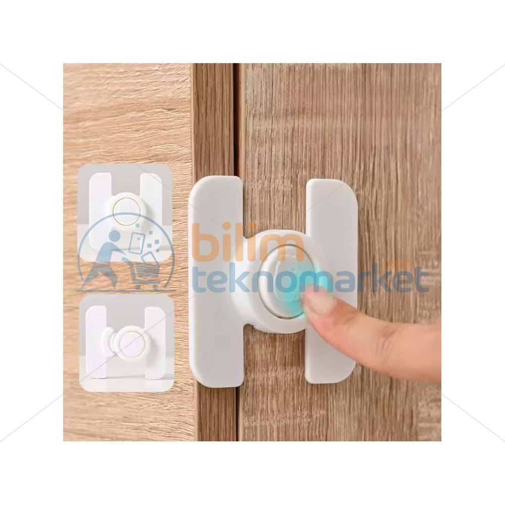 SUNUP SN-28751 BUZDOLABI ÇEKMECE DOLAP KİLİDİ GEÇMELİ YAPIŞKANLI (ÇOCUK KİLİDİ)