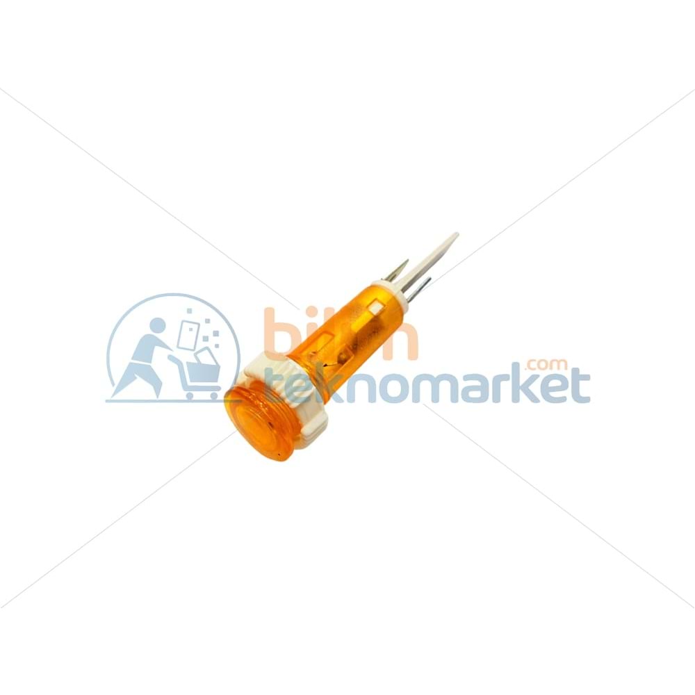 SİNYAL LAMBASI GEÇMELİ SOKETLİ 10 MM-TURUNCU