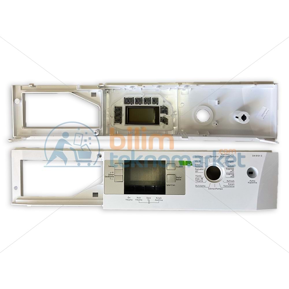 BEKO D4 8101 E MİNİ LCD ÇAMAŞIR MAKİNESİ ÖN PANO KONTROL PANELİ 2899409453 ORİJİNAL