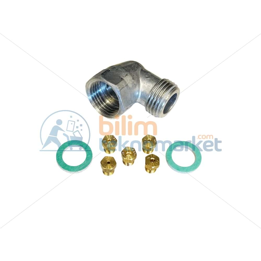 HOOVER OCAK VE FIRIN İÇİN DOĞALGAZ DÖNÜŞÜM SETİ 5,Lİ 7MM (4,GÖZÜ GAZLI - 1,GÖZÜ WOK LU) 20890381 ORİJİNAL