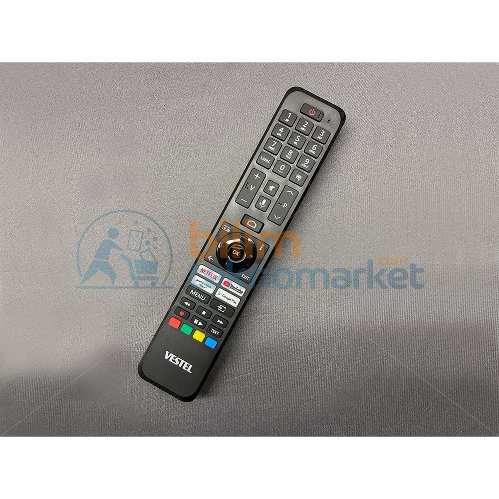 VESTEL 50UA9600 4K ANDROID TV 17MB170 TV UZAKTAN KUMANDASI (MİKROFONLU, NETFLİX, YOUTUBE, PRİME VE GOOGLE PLAY TUŞLU) 23765515/30115444 ORİJİNAL