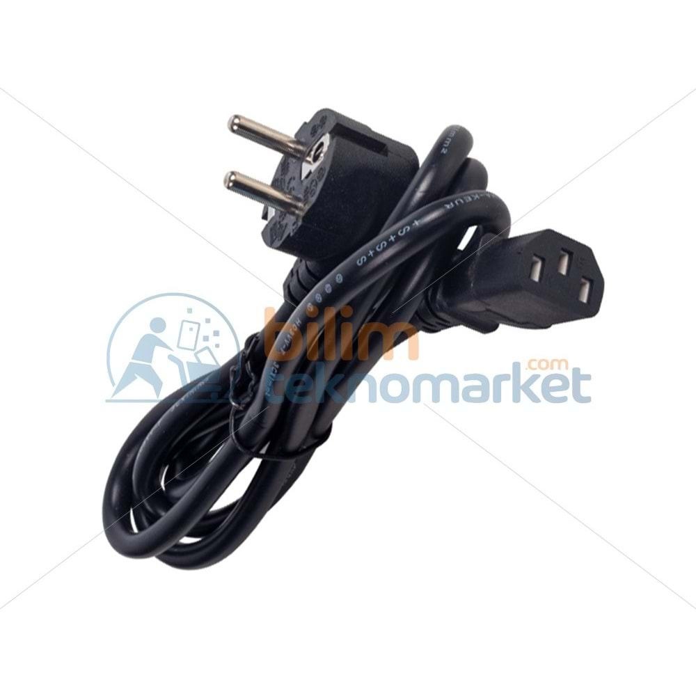 TELEVİZYON VE BİLGİSAYAR İÇİN POWER GÜÇ KABLOSU (DÜZ ÇIKIŞ) 1.5 METRE 14608