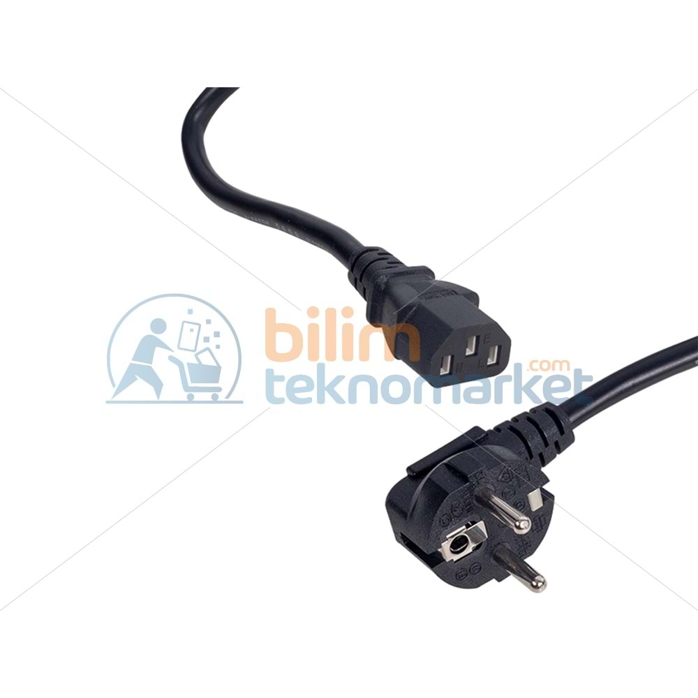 TELEVİZYON VE BİLGİSAYAR İÇİN POWER GÜÇ KABLOSU (DÜZ ÇIKIŞ) 1.5 METRE 14608