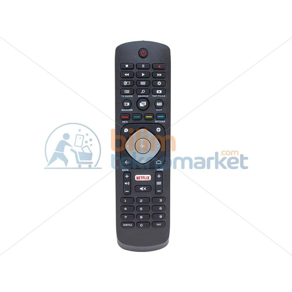 PHILIPS RM-L1285 NETFLIX TUŞLU LCD-LED TV KUMANDASI_16438