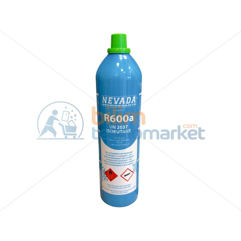 NEVADA SOĞUTUCU GAZ R600A ALÜMİNYUM TÜP 420 GR