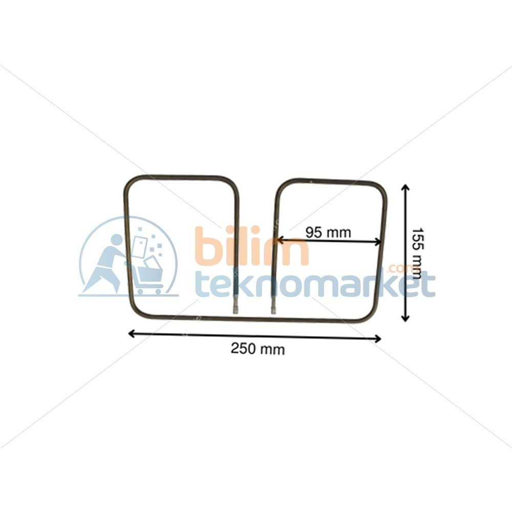 KORKMAZ TOST MAKİNESİ REZİSTANSI (900W - 110V) CR115128 ORİJİNAL
