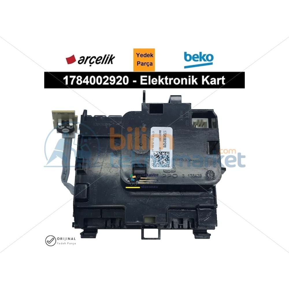 ARÇELİK-BEKO BULAŞIK MAKİNESİ ANAKARTI 1784002920 ORİJİNAL