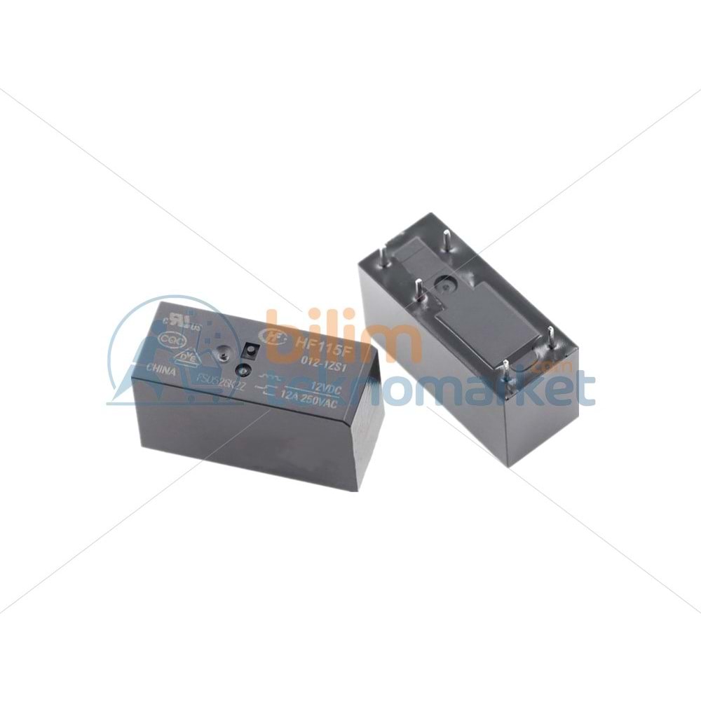 HF115F/012-1ZS1 12V DC 12A 250V 5,PİN RÖLE ORİJİNAL