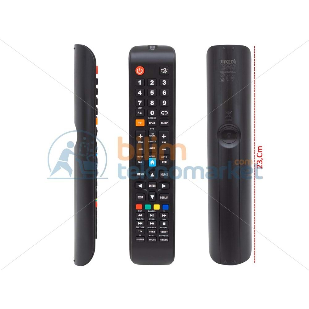 SKYTECH SST-4350C SLT-3230C (SARI TUŞLU) SMART LED TV KUMANDASI (70144=40055=19808)