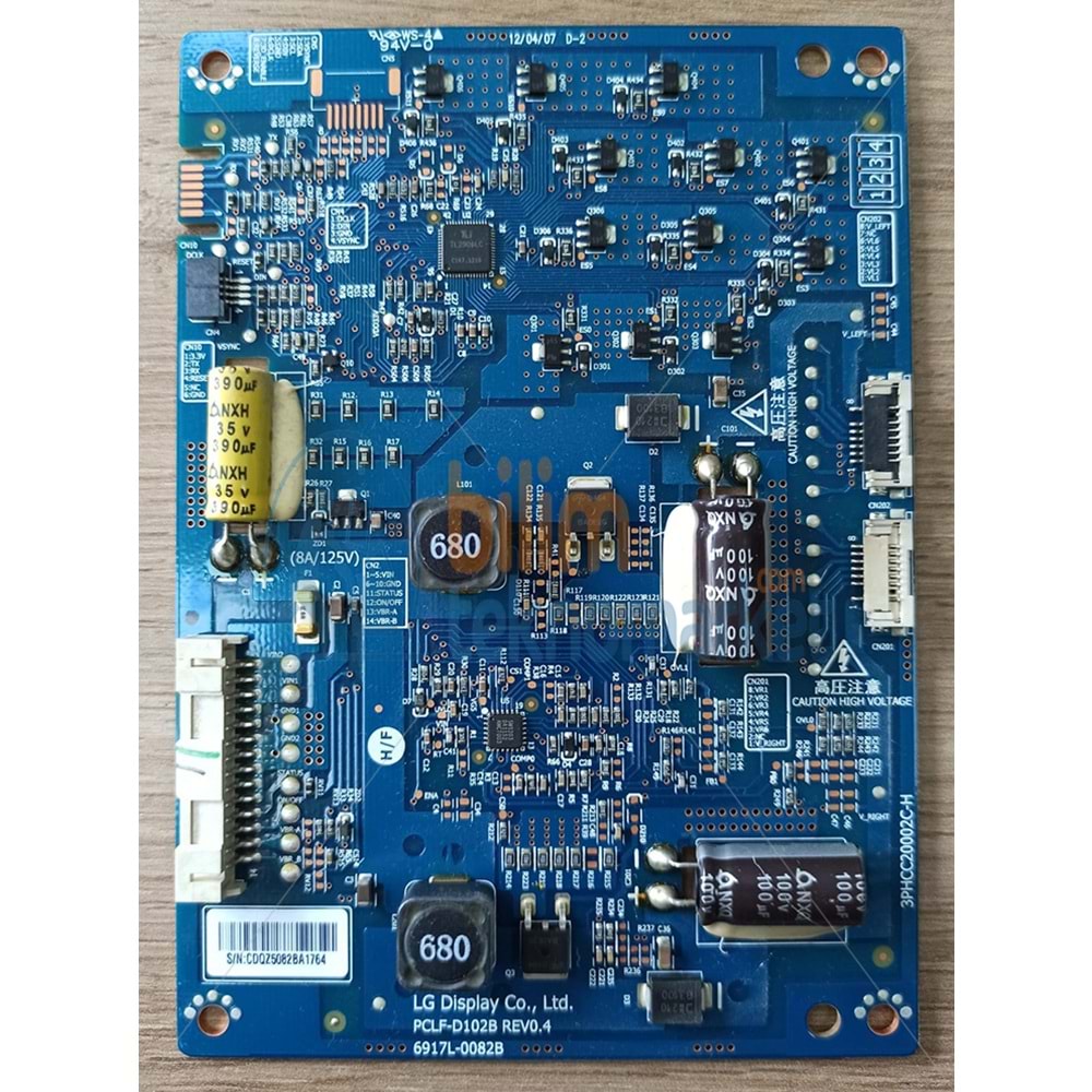 VESTEL 42PF8030 LGEEUD-SEF4 6917L-0082B 3PHCC20002C-H TV SÜRÜCÜ KARTI ORİJİNAL
