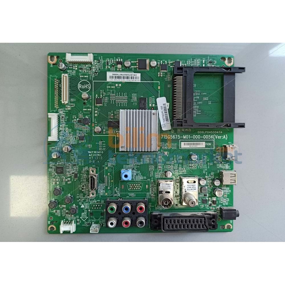 PHILIPS 39PFL3108K/12 715G5675-M01-000-005K 006LP0453347A E243951 705TQDPL185 TV ANAKART ORİJİNAL