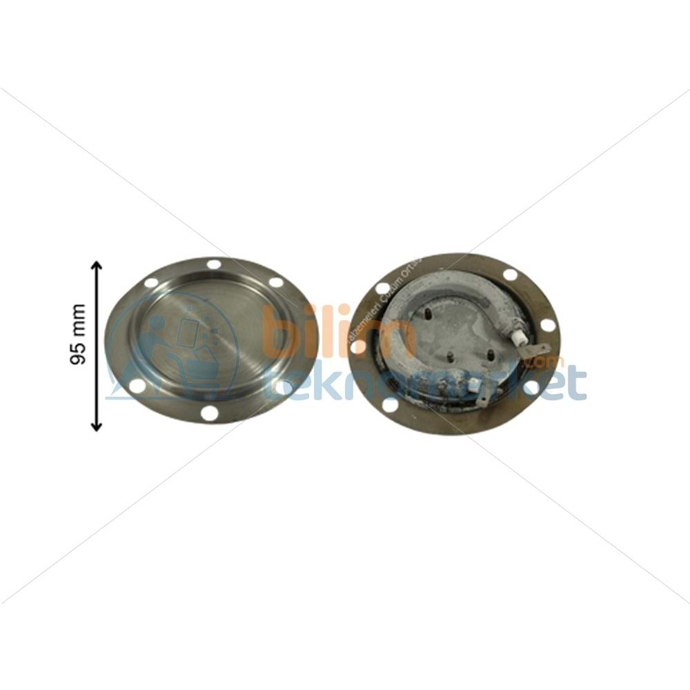 GİZLİ CEZVE REZİSTANSI 220V 700W 95 MM 6 DELİKLİ CR112535