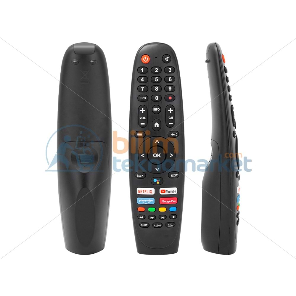 ONVO, PROFİLO, SABA NETFLIX-YOUTUBE-GOOGLE PLAY-PRIME VIDEO TUŞLU (SES KOMUTLU) LED TV KUMANDASI
