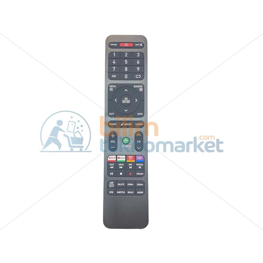 ONVO-SABA-NORDMENDE-MORIO BEIN CONNECT TUŞLU ANDROID SMART LCD TV KUMANDASI 22095