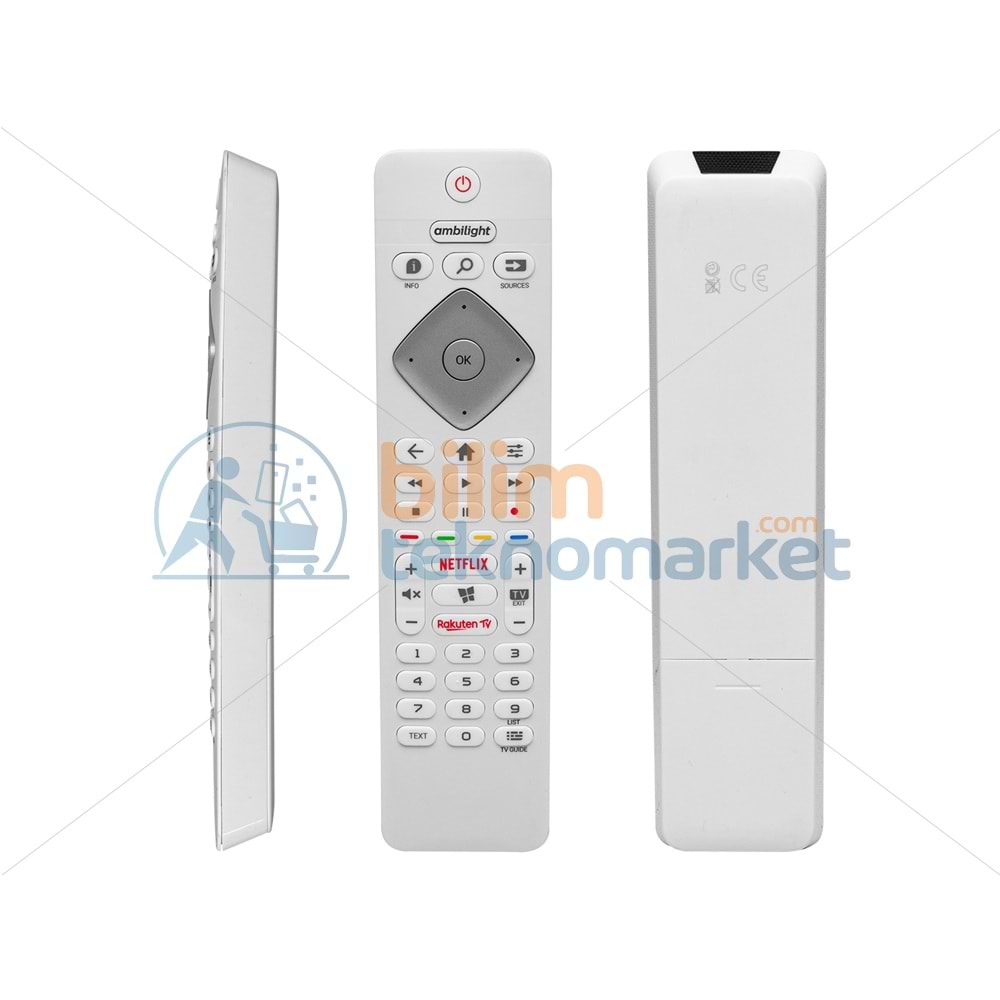 PHİLİPS 50PUS8204/12 65PUS8204 70PUS7304/12 AMBİLİGHT NETFLİX RAKUTEN TUŞLU LED TV KUMANDASI