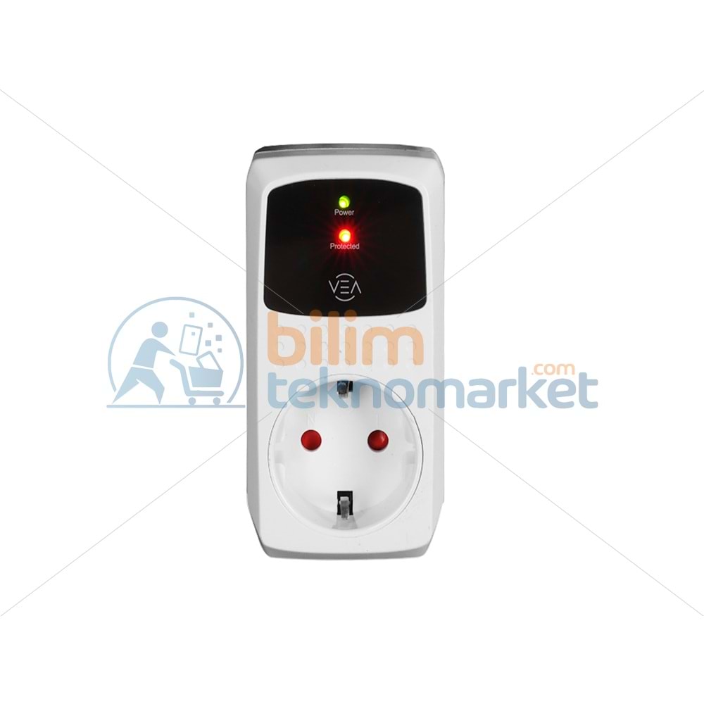 VEA VE-25532 16A 4000W TEKLİ AKIM KORUMALI PRİZ AŞIRI YÜKSEK GERİLİM