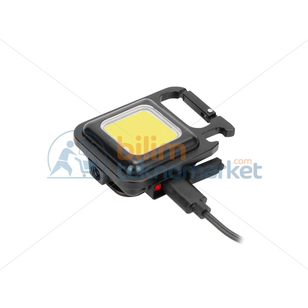 ŞARJLI LAMBA COB LEDLİ 3 FONKSİYONLU MIKNATISLI ANAHTARLIK LAMBASI 21489