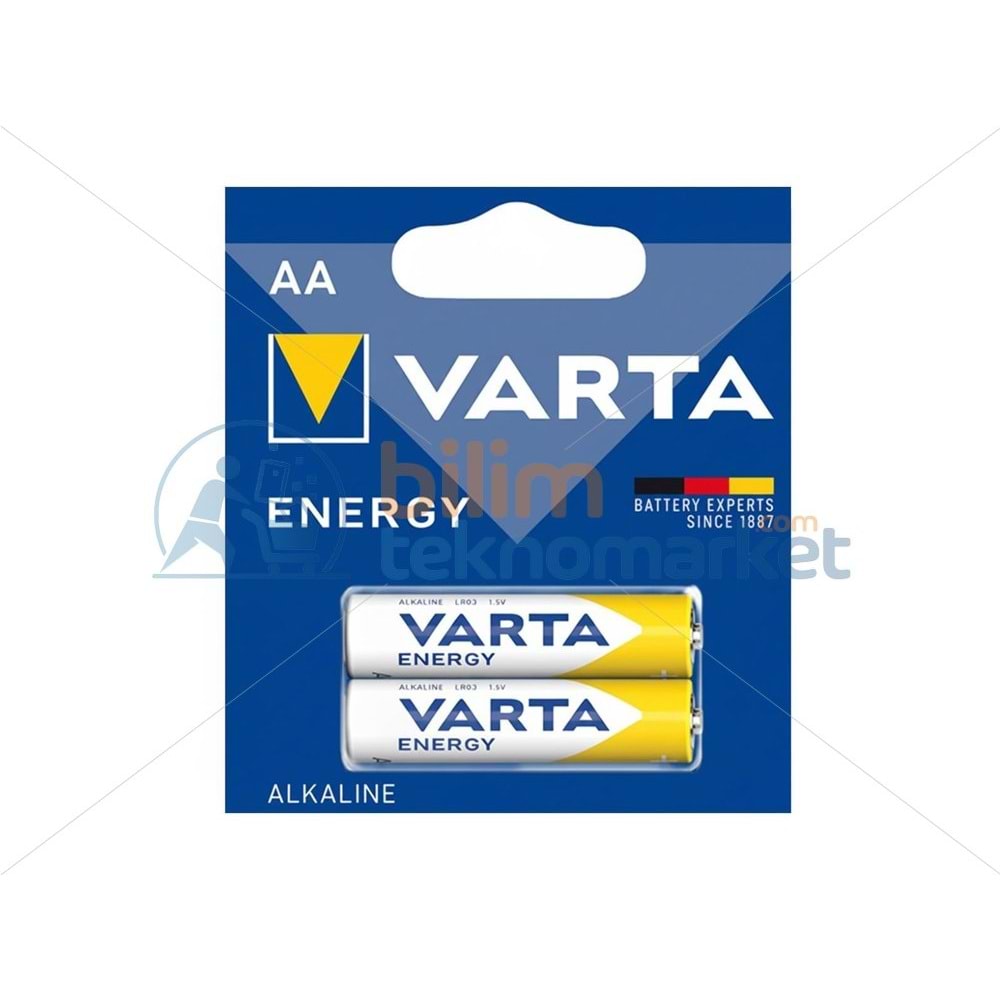 VARTA ENERGY AA ALKALİN (KALIN) KALEM PİL 2’Lİ PAKET