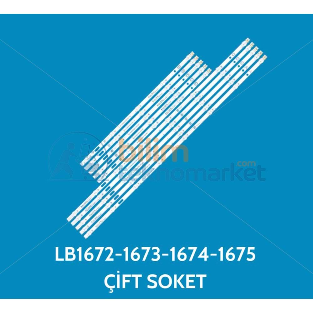VESTEL 65U9500 A65L88605S TELEVİZYON LED BAR GRB. ORİJİNAL -LB1672-BEYAZ