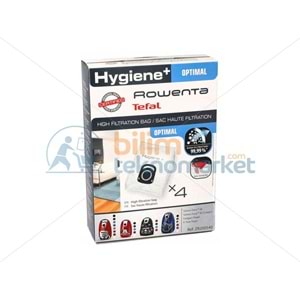 ROWENTA HYGİENE + TEFAL SÜPÜRGE İÇİN SENTETİK TOZ TORBASI 4,LÜ PAKET