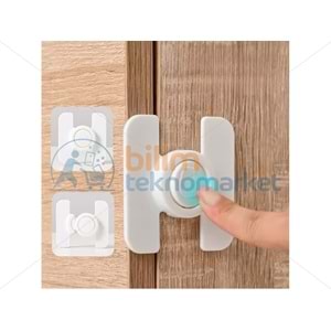 SUNUP SN-28751 BUZDOLABI ÇEKMECE DOLAP KİLİDİ GEÇMELİ YAPIŞKANLI (ÇOCUK KİLİDİ)
