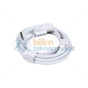 WEKO WK-26525 BEYAZ IPHONE 15 VE ÜZERİ TYPE-C TO TYPE C ŞARJ KABLOSU
