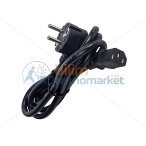 TELEVİZYON VE BİLGİSAYAR İÇİN POWER GÜÇ KABLOSU (DÜZ ÇIKIŞ) 1.5 METRE 14608