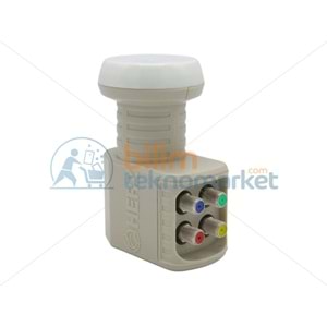 HERZ HR-905 DİGİTAL QUATTRO SANTRAL TİPİ KU-BAND LNB - ALTIN UÇLU 0.1DB