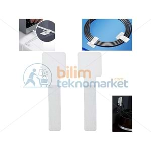 YAPIŞKANLI KABLO DÜZENLEYİCİ BEYAZ 10'LU PAKET