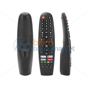 ONVO, PROFİLO, SABA NETFLIX-YOUTUBE-GOOGLE PLAY-PRIME VIDEO TUŞLU (SES KOMUTLU) LED TV KUMANDASI