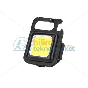 ŞARJLI LAMBA COB LEDLİ 3 FONKSİYONLU MIKNATISLI ANAHTARLIK LAMBASI 21489