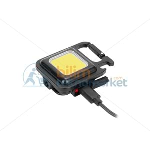 ŞARJLI LAMBA COB LEDLİ 3 FONKSİYONLU MIKNATISLI ANAHTARLIK LAMBASI 21489