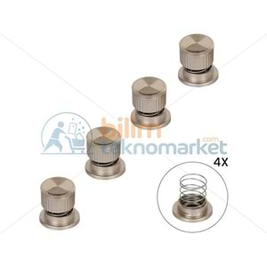 OCAK İÇİN ÜNİVERSAL YAYLI DÜĞME TAKIMI 4,LÜ (GOLD) TPX70