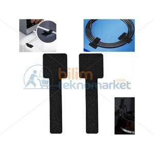 YAPIŞKANLI KABLO DÜZENLEYİCİ SİYAH 10'LU PAKET