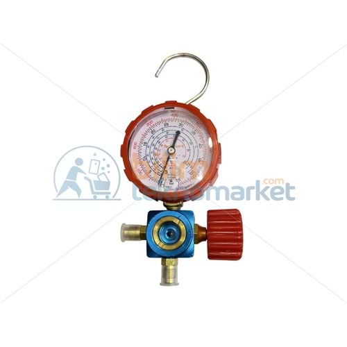 TEKLİ MANİFOLD YÜKSEK BASINÇ GÖZETLEME CAMLI (R410-R22-R134A-R404)
