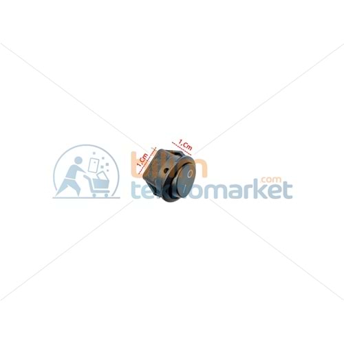 TEKLİ IŞIKSIZ YUVARLAK MİNİ ANAHTAR ON/OFF